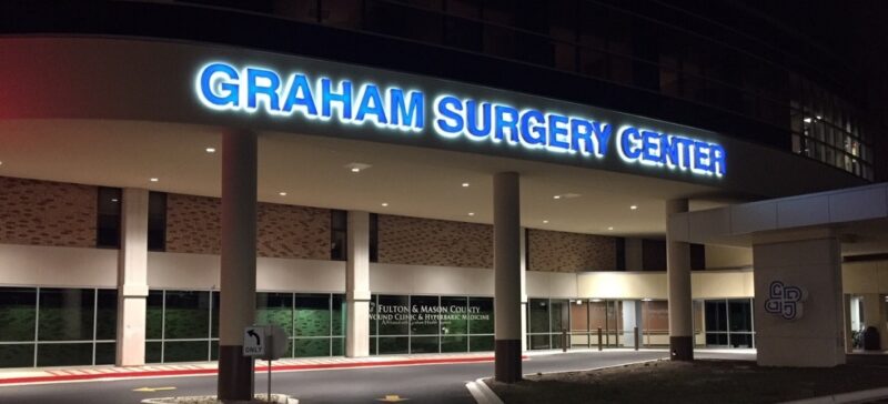 Front and Back Lit Channel Letters at Graham Surgery Center